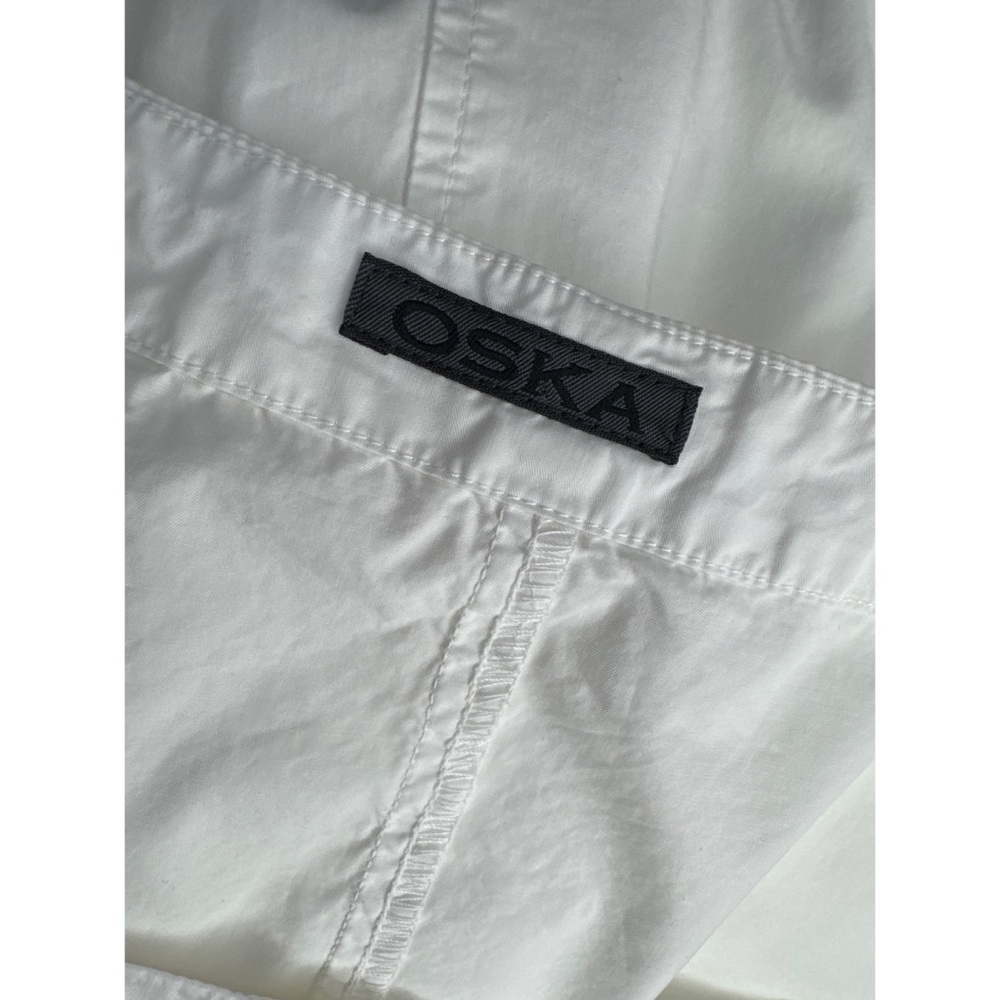 OSKA White Dress Elastic Hem Size 1 - Picture 4 of 5
